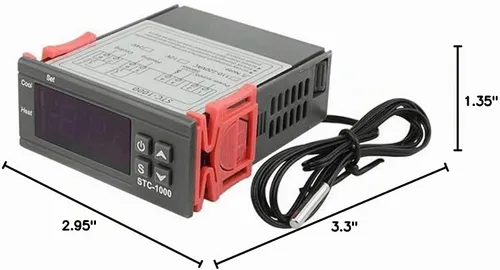 Vista 7 de STC-1000 DC 110V-220V 10A Microcomputadora Pantalla digital Controlador de temperatura Interruptor de control de termostato 2 Salida de relé