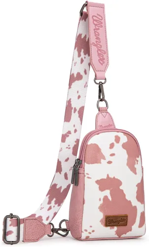 Vista 31 de Wrangler Bolso bandolera pequeño para mujer, bolsos cruzados de cuero *Clásico-marrón