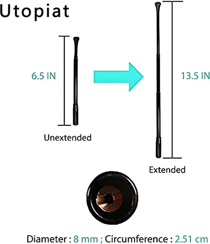 Vista 5 de Audrey Style Vintage Extendable Cigarette Holder - Long Extendable Cigarette Holder for Women 1920s Costume Cosplay