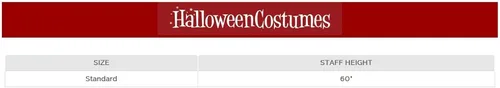 Vista 2 de Fun Costumes Warlock Red Weathered Staff Standard