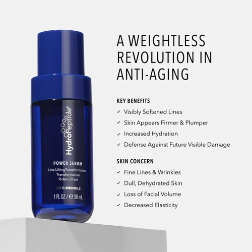 Vista 5 de HydroPeptide Face Lift Advanced Ultra Light Moisturizer and Power Serum Paquete antiarrugas, (1 onza cada uno)