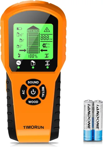 Vista 9 de Escáner de pared 6 en 1, herramienta de escáner de pared mejorada para detectar paneles de yeso, cables de CA de metal de madera con sensor Calabaza