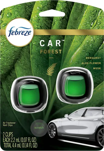 Vista 26 de Febreze AUTO - Clip de ventilación aromatizante para automóvil Ember, 0.07 onzas. Clip de ventilación para automóvil, paquete de 2 (EMBER)