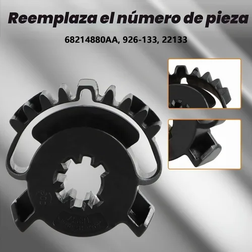 Vista 5 de Kit de engranajes de actuador de puerta de mezcla HVAC de 2 piezas compatible con Dodge Durango 2011-2018 Jeep Grand Cherokee 2011-2018 Reemplazo #