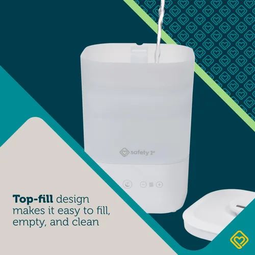 Vista 2 de Safety 1st Humidificador de llenado superior de niebla fría, color blanco