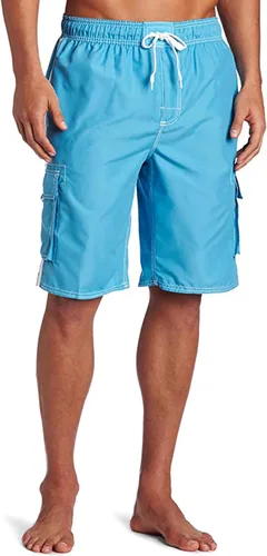 Vista 5 de Kanu Surf Men's Barracuda Swim Trunks (Regular & Extended Sizes)