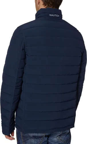 Vista 55 de Chaqueta Nautica de hombres elastizada Reversible peso medio
