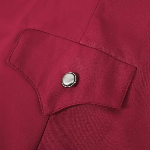 Vista 6 de Abrigo gótico medieval de esmoquin para mujer, gabardina, disfraz de rendimiento para Halloween (rojo, XXL), Rojo