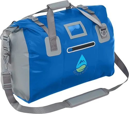 Vista 8 de Skog Å Kust Duffelsak - Bolsa de lona impermeable resistente para deportes, viajes y más, tamaños de 40, 60 y 90 litros, Negro, Deportivo/resistente