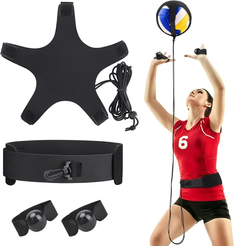 Vista 10 de TOBWOLF Volleyball Spike Trainer, Elastic Self-Training Volleyballs Resistance Band, Volleyball Equipment Training Aid Improves Serving, Jumping