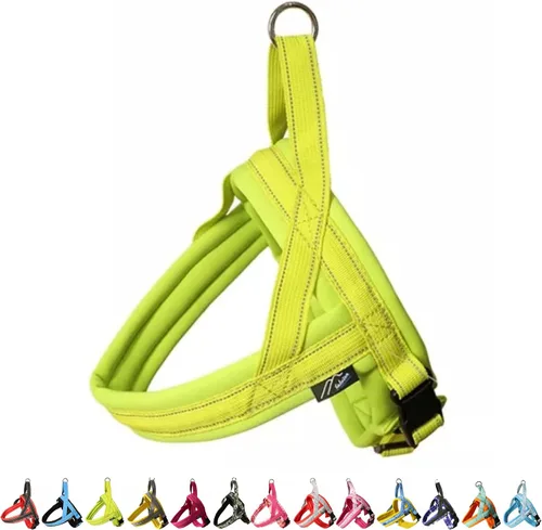 Vista 6 de Hakusan - Arnés tipo camuflaje para perro, seguro, sin asfixia, difícil de desconectar, gran ajuste, fácil de poner y quitar, ajustable, reflector