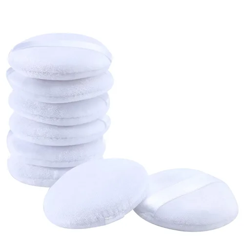 Vista 10 de Senkary 8 almohadillas de polvo de algodón suave para maquillaje, para polvo, suelto, prensado y corporal (2.36 pulgadas)