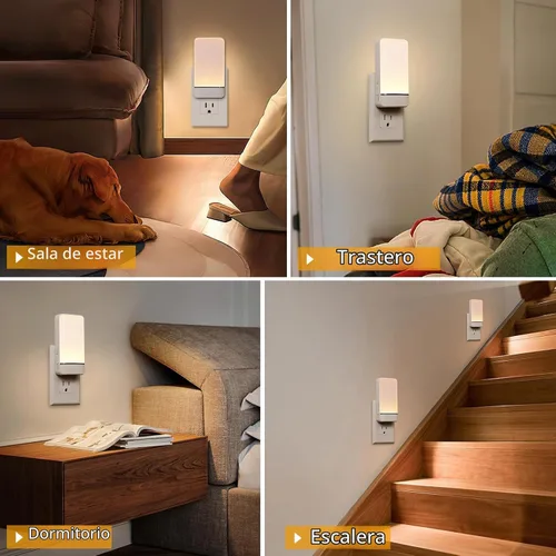 Vista 6 de Dawnrise Luces nocturnas que se enchufan a la pared con sensor