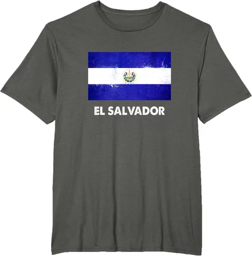 Vista 6 de Camiseta de la bandera de El Salvador Camiseta salvadoreña