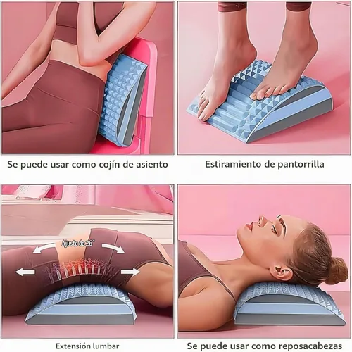 Vista 4 de Refresh - Corrector de postura para aliviar el dolor de cuello, espalda baja, espalda superior y hombros (azul)