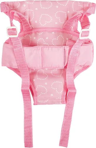Vista 3 de Madame Alexander Accesorios para Muñecas, Portamuñecas de Tela, Corazones Rosados