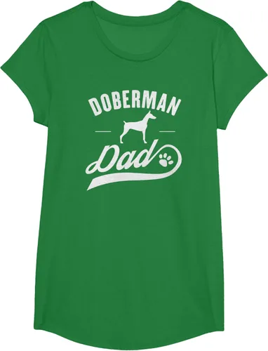 Vista 46 de Doberman Dad - Camiseta para amante del dueño del perro, Negro, S