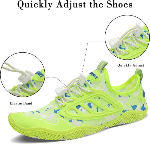 Vista 5 de JointlyCreating - Zapatos de agua para hombres y mujeres, atléticos, para el aire libre, de secado rápido, zapatos para playa, piscina, yoga