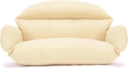 Vista 13 de LeisureMod Cojín colgante para silla de huevo para 2 personas, naranja oscuro, secado rápido, resistente a la intemperie, relleno de algodón suave