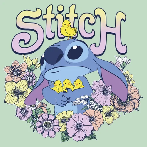 Vista 2 de Fifth Sun Disney Lilo Springy Stitch Girls Short Sleeve Tee Shirt