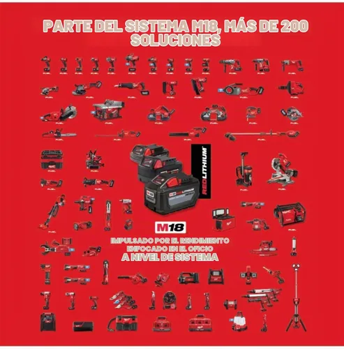 Vista 9 de Milwaukee 2696-24 M18 Kit de herramientas combinadas compactas inalámbricas
