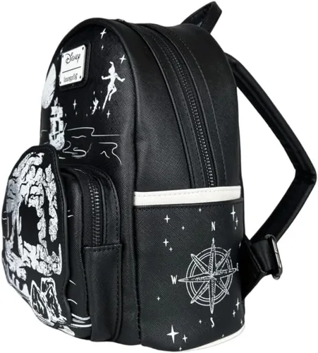 Vista 2 de Loungefly Mini mochila de Disney Peter Pan Skull Rock de GT, Negro -, Loungefly Mini mochila