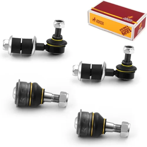 Vista 256 de Metrix Premium Chassis Parts - Juego de 4 piezas de articulación de rótula superior y barra estabilizadora delantera para Ford Ranger RWD 1998-2011