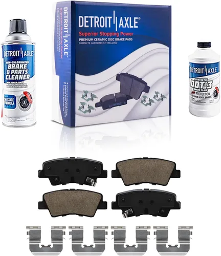 Vista 115 de Detroit Axle - Kit de freno delantero para Dodge Ram 1500 Durango Dakota Chrysler Aspen Dakota Driver Side Disco Freno Pinza de freno de cerámica