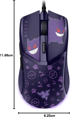 Vista 11 de Razer Cobra Gengar Edition - Mouse ligero para juegos con cable - Sensor de 8500 DPI - 2.05 oz - Interruptores ópticos de ratón de 3ª
