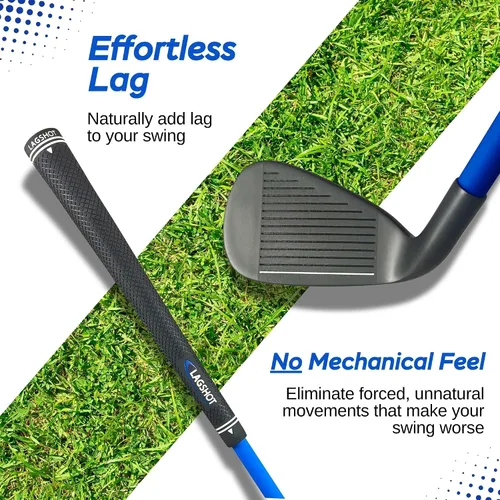 Vista 4 de Lag Shot XL 7 Iron Swing Trainer for Taller Men – Longer, Flexible Shaft Designed for Height & Strength Groove Tempo, Lag & Timing Build a