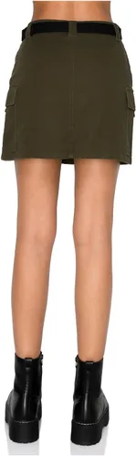 Vista 4 de Cali1850 Womens Cargo Mini Skirts Belted Casual Stylish Skirts with Pockets