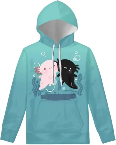 Vista 2 de AFPANQZ Sudadera con capucha de manga larga y bolsillos para mujer, tallas XS-4XL