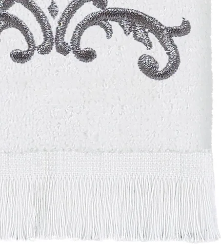 Vista 3 de Avanti Linens - Toallita para las manos, toalla de algodón suave y absorbente, diseño de pergamino, decoración estilo cursiva