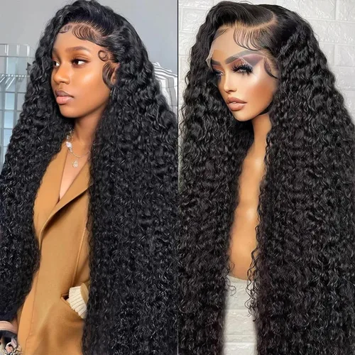 Vista 18 de Pelucas cortas de 10 pulgadas estilo Bob 13x4 con ondas profundas, peluca de pelo humano estilo Bob con encaje frontal HD de 200% de densidad