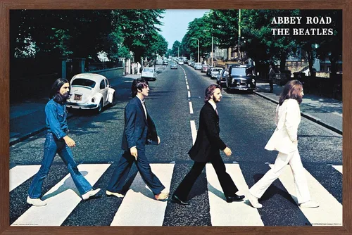 Vista 3 de Trends International Beatles-Abbey Road - Póster de pared, 22.375 x 34 pulgadas, versión sin marco, dormitorio