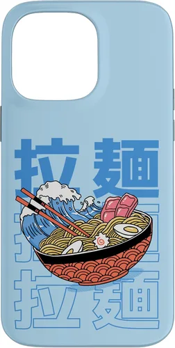 Vista 21 de The Great Ramen Off Kanagawa - Carcasa para iPhone 16, diseño tradicional japonés