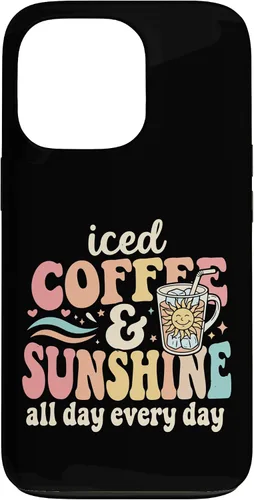 Vista 10 de Iced Coffee and Sunshine Funny Summer Case for iPhone 17