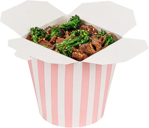 Vista 12 de Restaurantware Bio Tek - Contenedores de comida de 3.2 x 2.9 x 4 pulgadas, 200 cajas de fideos duraderas, desechables y sostenibles, cajas redondas