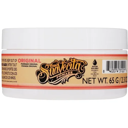 Vista 8 de Suavecita - Pomada para mujer, lata de 2.3 onzas, sujeción media, alto brillo, a base de agua, sin escamas como la cera, peinados de gel sin cabello