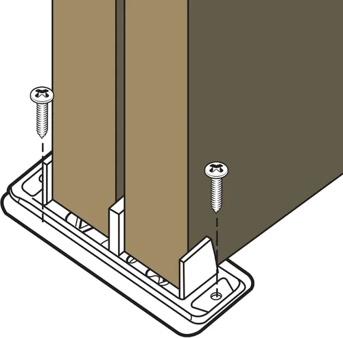 Vista 11 de Prime-Line N 6560 Acero estampado, ajustable, puerta de armario, guía de suelo (paquete de 2) 2 Paquete