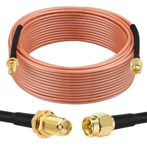 Vista 14 de XRDS -RF Cable SMA de 1 pie, macho SMA a mamparo hembra SMA RG316 SMA Cable de extensión para 4G LTE Router celular SDR USB Dongle receptor