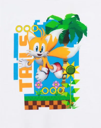 Vista 3 de Sonic The Hedgehog Camiseta para niños Diseño de Character Green Hills Producto oficial de Sonic Camiseta cómoda para jugadores jóvenes