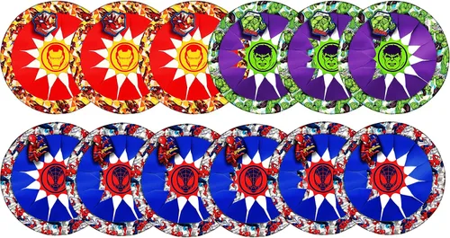 Vista 8 de JA-RU Marvel Avengers Iron Man - Disco volador suave de juguete (1 unidad) – Discos voladores de 12 pulgadas para niños Juguetes de recreo al aire