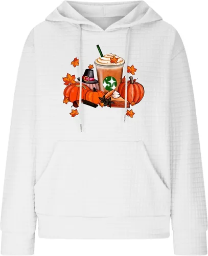 Vista 151 de SHAOBGE Sudaderas con capucha de gran tamaño para mujer, sudaderas con capucha para entrenamiento, suéteres casuales y cómodos trajes de moda