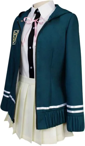 Vista 4 de Chiaki - Disfraz de Nanami para cosplay uniforme de escuela secundaria conjunto completo