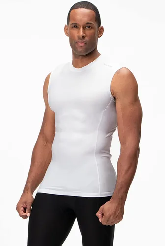Vista 6 de DEVOPS Paquete de 3 camisas de compresión atléticas sin mangas para hombre