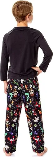 Vista 2 de INTIMO Ben 10 - Conjunto de pijama de dibujos animados para niños, personajes Omnitrix, alienígenas, conjunto de pijama (8) multicolor, Multi