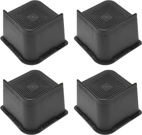 Vista 10 de 4PCS Bed Risers 2 inch, 3 inch, 4 inch Heavy Duty, Adjustable Stackable L Shape Furniture Riser for Table Desk Couch Sofa Chair Recliner Leg Frame