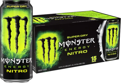 Vista 23 de Monster Energy Rehab Té Verde + Energía, Té Helado Energético, Bebida Energética 15.5 onzas (Paquete de 15) Té helado energético, paquete de 15