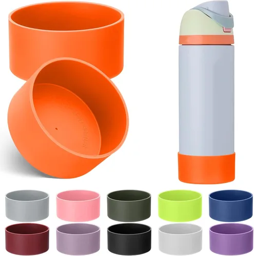 Vista 26 de Mity rain Bota de silicona 2PCS para botella de agua Owala FreeSip Malvavisco tímido